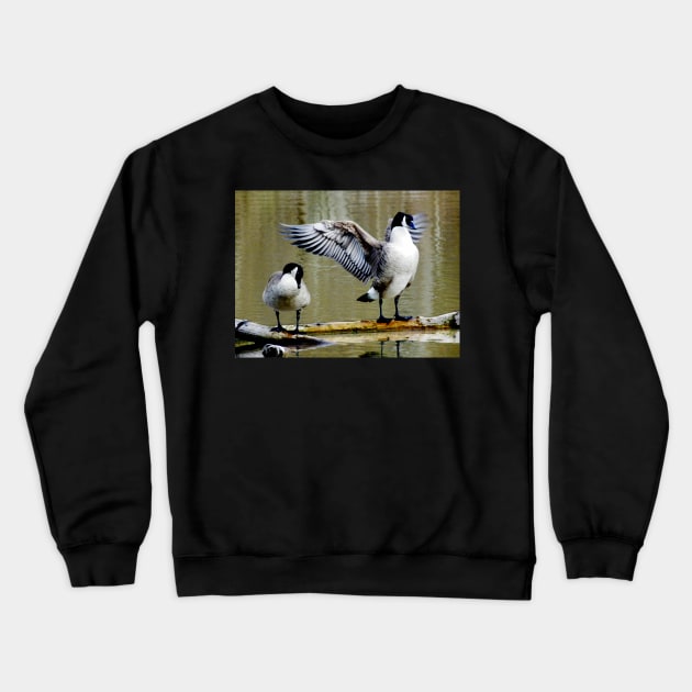 Goose Salute Crewneck Sweatshirt by LaurieMinor